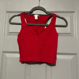 Bozzolo Red Crop Top